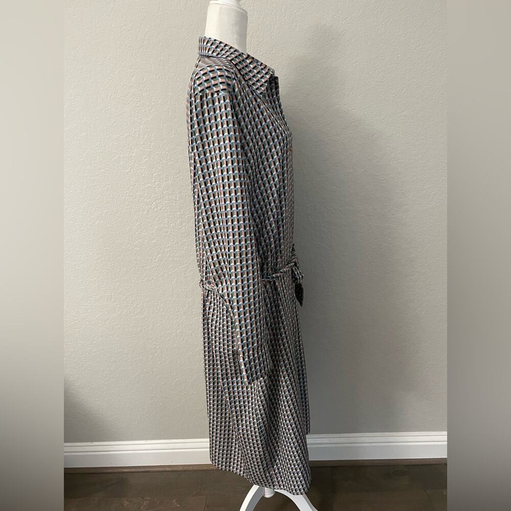 Neiman Marcus Geometric Patterned Button Down Dre… - image 3